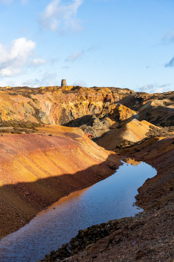 Views across Parys Mountain in Anglesey