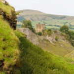 Photos of the view from Cave Dale, looking towards Peveril Castle in the Peak District