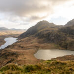 Sunrise above Tryfan from Y Garn, Snowdonia