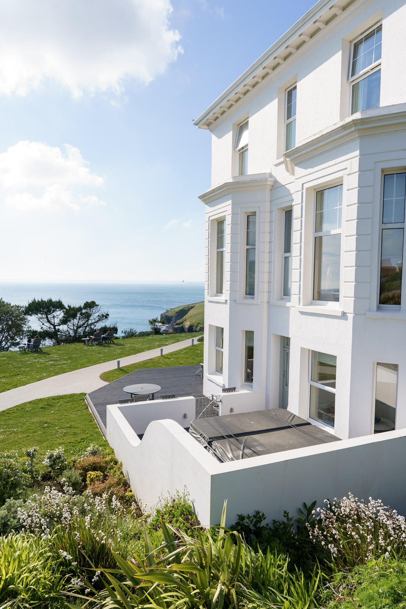 Pollurrian Hotel, Lizard, Cornwall with views out to sea
