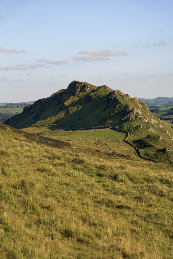 Rocky ridge of the Dragon's back from a distance