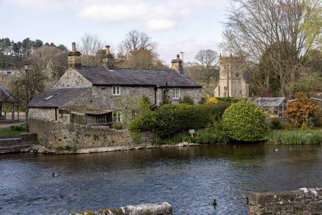 Ashford in the water stone cottage from sheep wash bridge