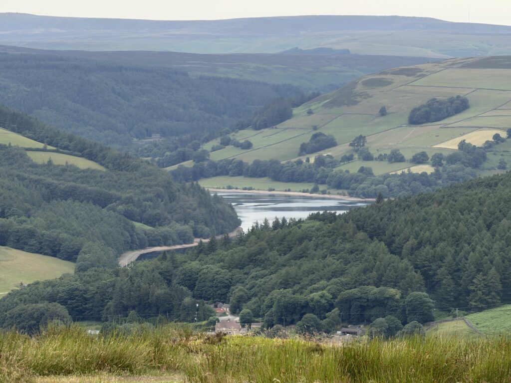 Views over Ladybower Reservoir from Bamford Edge