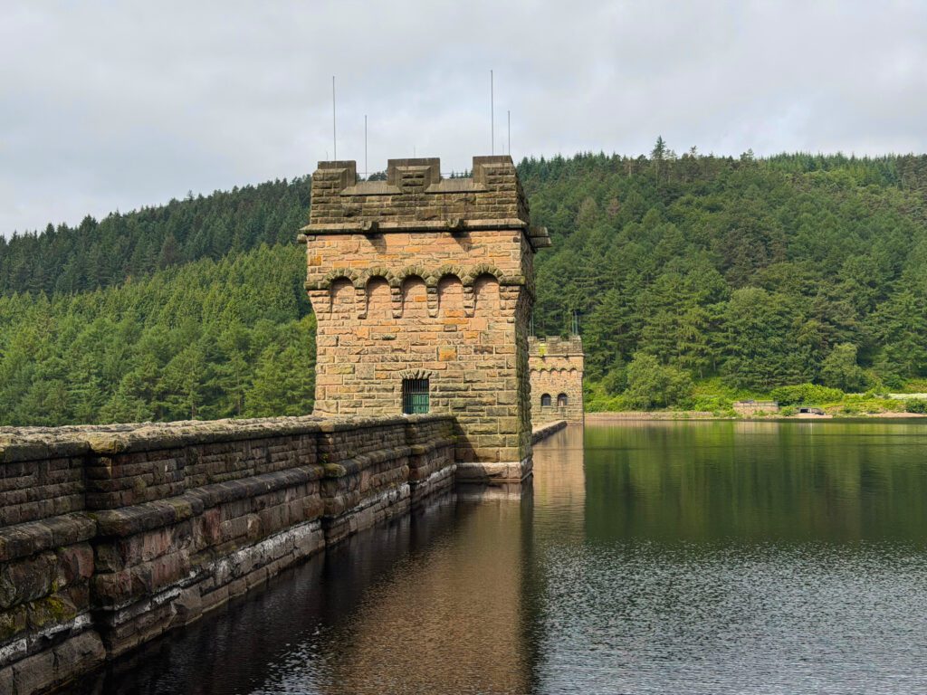 Derwent Dam and reservoir, photo taken close to the dam