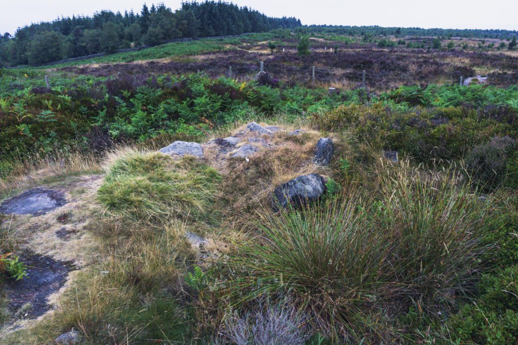 Bronze Age burial site of Hob Hurst's House on Beeley Moor