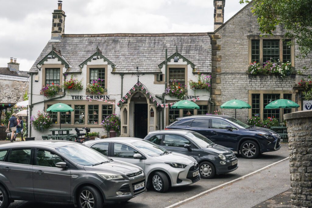 The Crispin, local pub in the village centre at Great Longstone