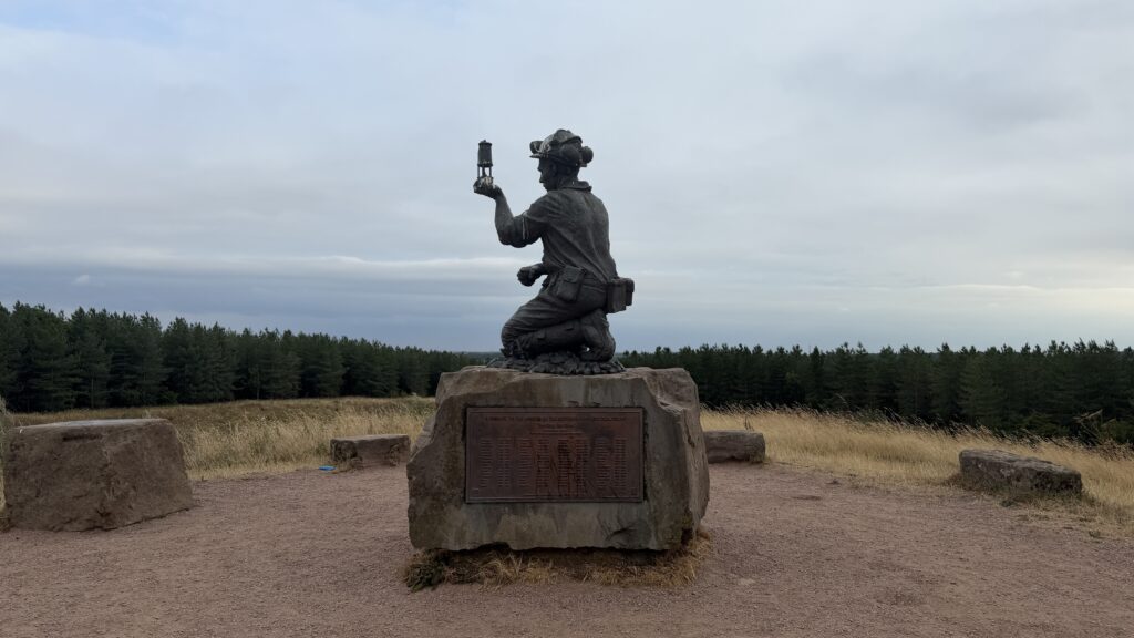 Testing for gas statue at Silverhill country park