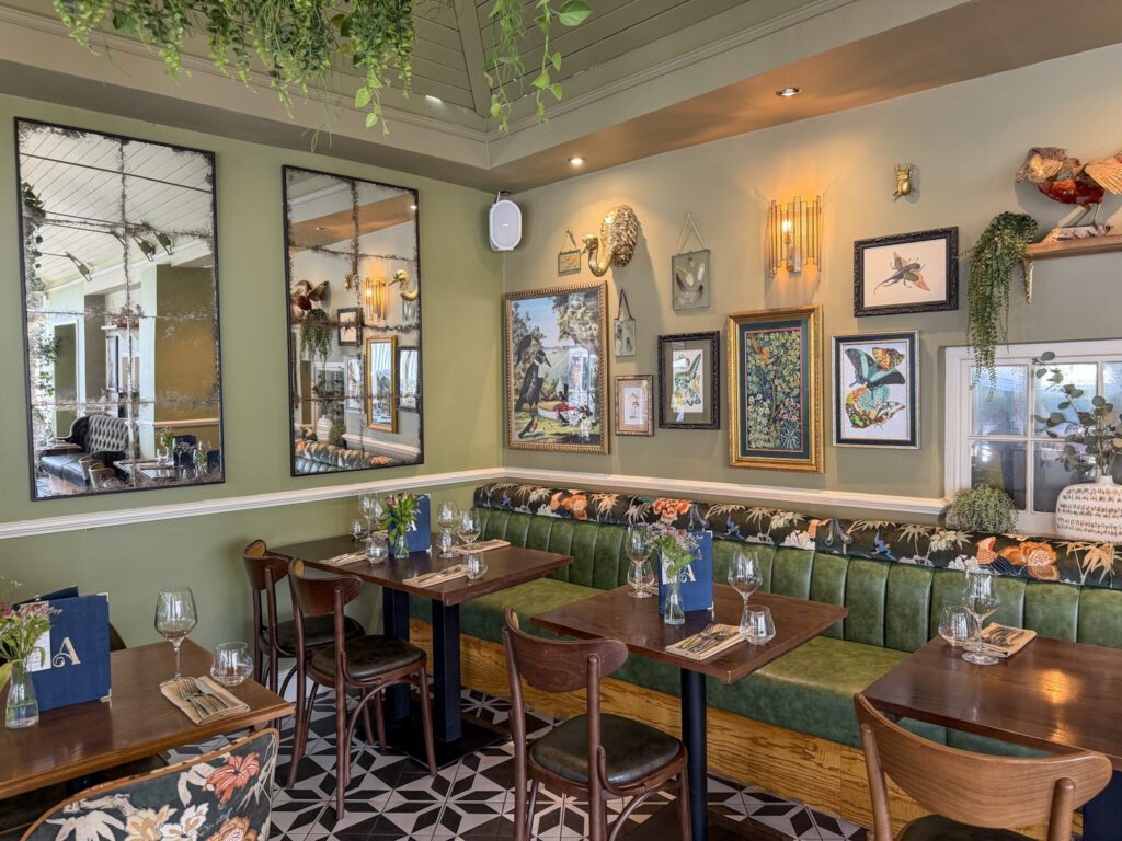 interior seating at the Ashford Arms