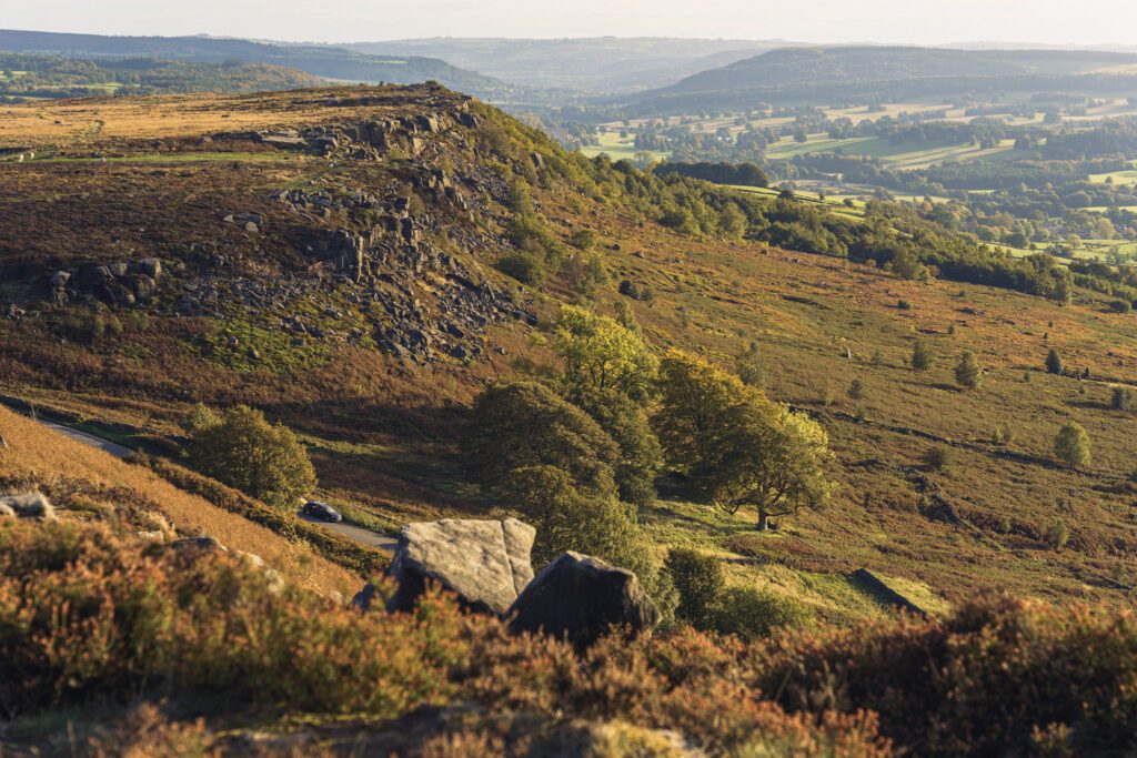 Moorland surrounding Baslow Edge
